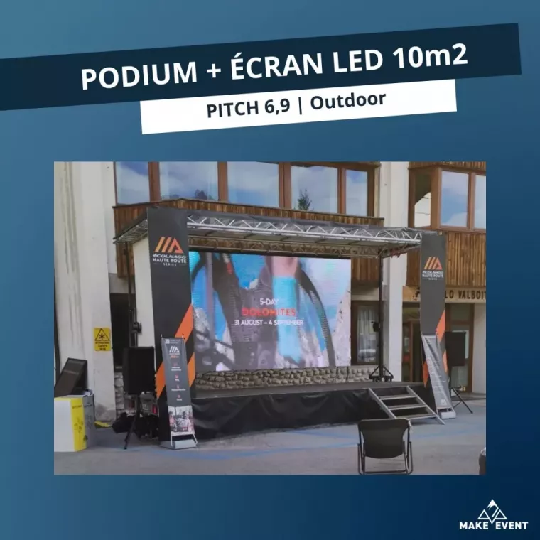 PODIUM ECRAN LED OUTDOOR, Grenoble, Make Alpes Event