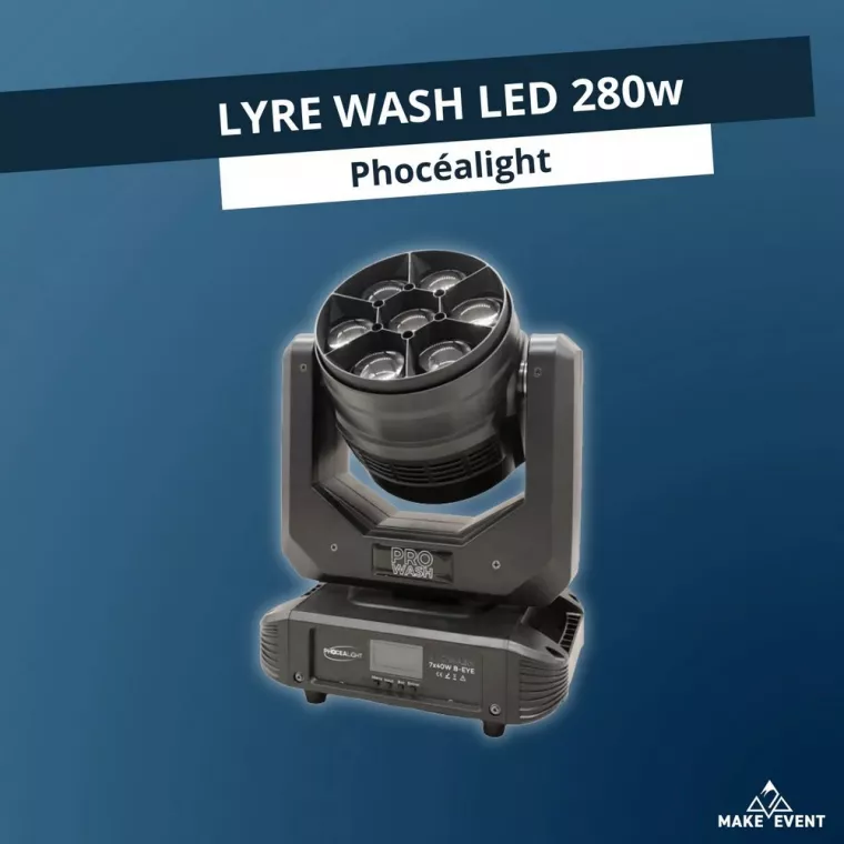 LYRE WASH LED, Grenoble, Make Alpes Event