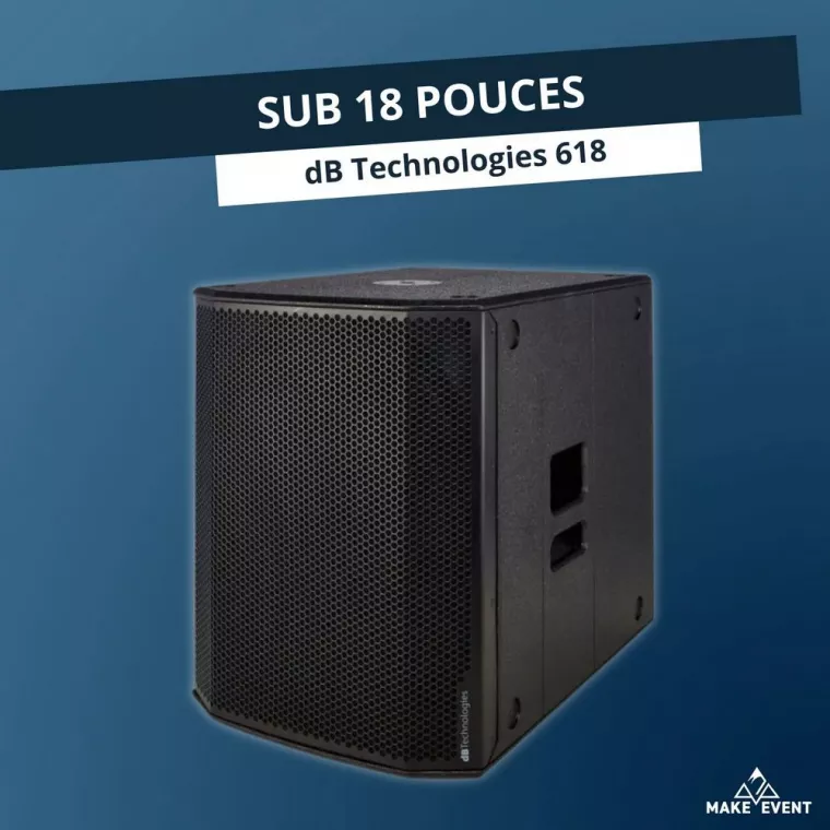 DB TECHNOLOGIES SUB 618, Grenoble, Make Alpes Event